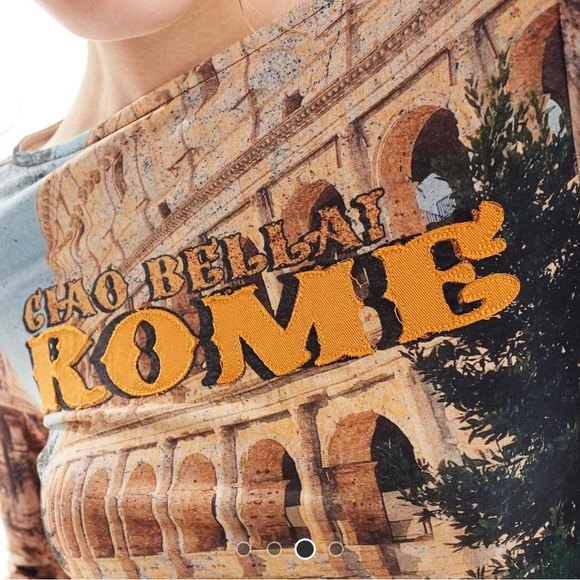 RECLAIMED VINTAGE ROME TOP - Picture 3 of 4